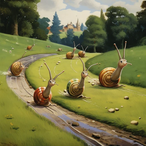 Course d'escargots super lente